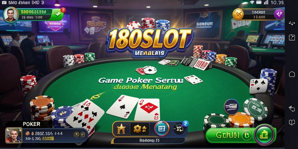 Tampilan antarmuka pengguna 180SLOT yang menarik dan fungsional.