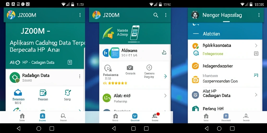 Tampilan antarmuka J200M yang modern dan mudah digunakan.
