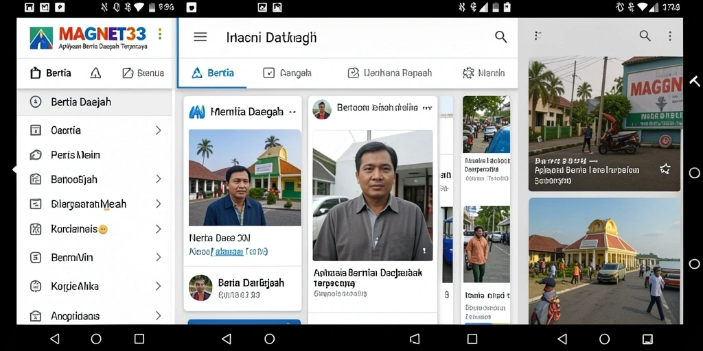 Tampilan antarmuka MAGNET33 yang modern dan informatif.