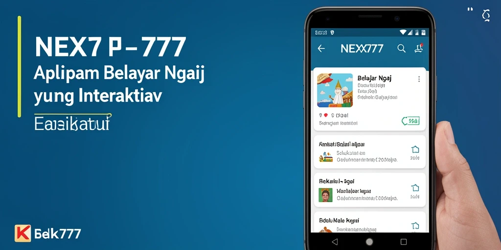 Antarmuka aplikasi NEX777 yang interaktif dan mudah digunakan untuk Belajar Ngaji.