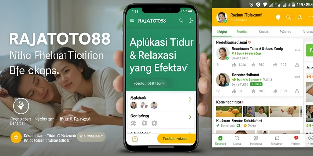 Antarmuka <strong>RAJATOTO88</strong> dengan fitur Tidur & Relaksasi yang menenangkan.
