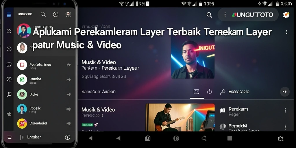 Tampilan antarmuka pengguna UNGUTOTO yang mudah dipahami.