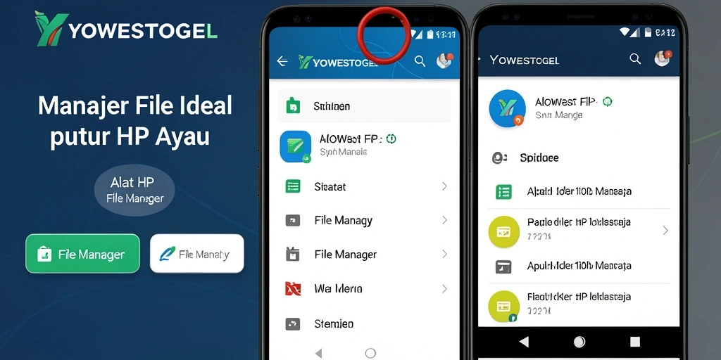 Antarmuka YOWESTOGEL yang sederhana dan fungsional untuk manajemen file.